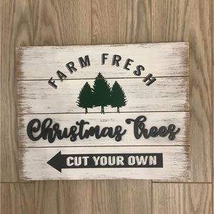 NWT Altar’d State Farm fresh Christmas trees sign❤️❤️❤️❤️